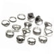 thumbnail image 1 of Juego de aleación resistente a la corrosión estilo vintage diseño de diamantes de imitación 15 piezas anillos de dedo huecos para aniversario para hombres y mujeres ANGGREK Otros, 1 of 8