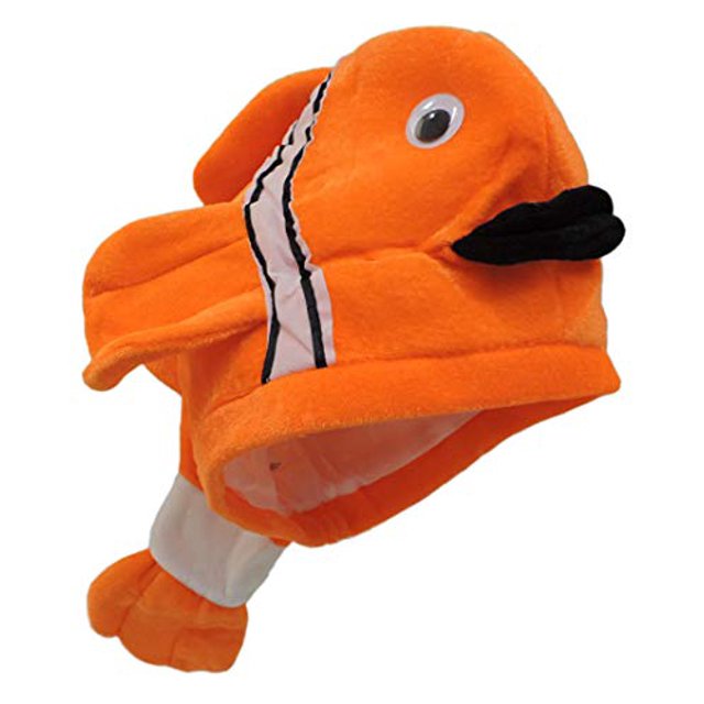 Jacobson Hat Company Plush Novelty Clown Fish Ocean Animal Hat jAc 22542