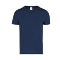 thumbnail image 1 of Playera Cuello V Yazbek para caballero Color Marino jaspe Doble Extra grande 50% algodón 50% poliéster, 1 of 3