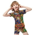 thumbnail image 4 of Yu-Gi-Oh Boys 2-Piece Swimsuit Set, Short Sleeve Rash Guard & Swim Trunks, 4 of 7