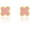 Pink, variant on 18K Gold Plated Clover Stud Earrings Fashion Cute Personality Jewelry for Women (Green)