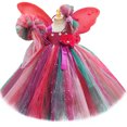 thumbnail image 2 of Vestido de tutú de hada de otoño del bosque para niñas, vestido de fiesta de cumpleaños de Halloween, disfraz de princesa de hada del bosque, vestido de niña de flores para niñas, 2 of 5