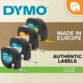 thumbnail image 3 of DYMO LT Iron-on Fabric Labels for LetraTag Label Makers, Black Print on White Labels, 1/2-inch x 6-1/2-foot Roll, Iron on, 3 of 7