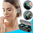 thumbnail image 1 of Auriculares Bluetooth 5.2 | Auriculares inalámbricos para correr deportes | IPX5 Impermeable Resistente al sudor | Auriculares colgantes ergonómicos | Micrófonos duales | Para todos los dispositivos, 1 of 8