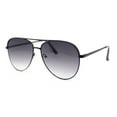 thumbnail image 2 of Classy Tear Drop Traditional Officer Pilots Metal Rim Sunglasses Black - Smoke, 2 of 4