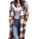 thumbnail image 1 of Drop Shoulder Outwear, Casual Plaid Coat Loose Button Up Warm For Lady For Dating ANGGREK Otros, 1 of 5
