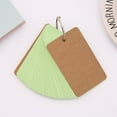 thumbnail image 3 of WHEANG Sticky Note 50 Sheets of 9.4Cmx5Cm Blank Page Kraft Paper Notebook Study Card Portable Notepad Diy Notebook One Size Green, 3 of 9