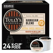 Tully's Coffee Hawaiian Blend K-Cup Pods, Medium Roast, 24 Count for Keurig Brewers