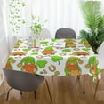 thumbnail image 6 of St Patrick Gnomes Shamrock Tablecloth Rectangle Colorful Table Cloth Large Square Table Cover for Dining Kitchen Party 60"x108" Decor Gift, 6 of 7