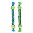 thumbnail image 4 of MPP Paracord Rope Big Dog Toys Durable Braided Double Tennis Ball Tug 18.5" Large (2 Toys - Both Colors), 4 of 5