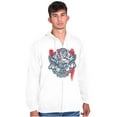 thumbnail image 4 of Let Freedom Ring American Flag Eagle Unisex Plus Fleece Graphic Hoodie Brisco Brands 4X, 4 of 6