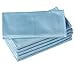 thumbnail image 3 of Puomue 6 Pack Microfiber Glass Cleaning Cloth, 16 Inch X 16 Inch, Lint Free Quickly Clean Window, Glasses, Windshields, Mirrors, and Stainless Steel, Blue, 3 of 4