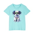 thumbnail image 1 of RXIRUCGD 2025 Vêtements d'Été pour Enfants T-shirt Imprimé Mode Mignon Col Rond Manches Courtes, 1 of 5