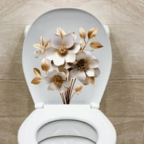 Creative 3D three-dimensional floral wall stickers, bathroom toilet covers, cover up, wall stickers, background self-adhesive