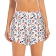 thumbnail image 2 of KLL 4th Of July1 Pattern Shorts Women,Athletic Shorts High Waisted Running Shorts Pocket Sporty Short Gym Elastic Workout Shorts-XX-Large, 2 of 7
