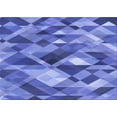 thumbnail image 1 of Ahgly Company Indoor Rectangle Patterned Sky Blue Dress Blue Area Rugs, 3' x 5', 1 of 6