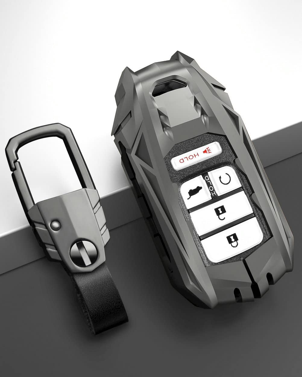 for Honda Key Fob Cover Smart Key Case Holder Compatible for Accord CRV Ridgeline Pilot Civic Odyssey