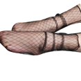thumbnail image 4 of Medias Qarigey de gasa fina transparente con rejilla de estrellas de nailon para mujer y niña, 4 of 4