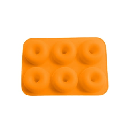 

ABIDE Doughnut Mold 6-Cavity Donut Baking Pan Non-Sticky Cake Cookie mold 6-Cavity Mould Silicon Kitchen Baking Tools
