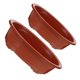thumbnail image 1 of TEHAUX 2Ud Macetas Ovaladas Para Suculentas Y Bonsái Plástico Ligero De Uso Para De Interiores, 1 of 8