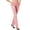 Pink plus size straight leg pants a1, variant on Usloyux Women Plus Size Straight Leg High Waisted Trousers with Pockets Solid Basic Office Long Pants Casual Daily Wear Bottoms, Pink S