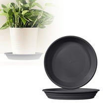 Saucer 14 Inch,Durable Trays for Pots, Trays, Water Catcher Tray for Plants, Saucers for Indoors no Holes(Black)
