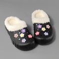 thumbnail image 7 of enyan Women's Suede Slipper, Flat Slip On House Shoes with Faux Lining Indoor Outdoor Short Mini Boots Women Slipper Black Size 10, 7 of 7