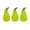 Green, variant on Charming Fabric Pear Decor - Cozy Artificial Fruit Ornaments for Stylish Table Centerpieces, Bookshelf Accents, and Home Styling – Perfect Gift for Home Decor Enthusiasts and Housewarmings
