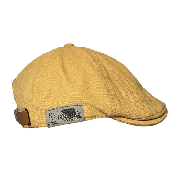 Cuekondy Berets Men Summer Beret Vintage British Solid Color Adjustable Men Beret Hat Painter Hat