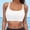 White, variant on Womens Swim Tops Lace Up Swimwear Tops Underwire Full Coverage Bikini Top Push Up Swim Crop Top Tie Back Bathing Suit Tops Elegant Beach Wear Hot Pink L