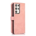 thumbnail image 3 of Compatible with Samsung Galaxy S21 Ultra Wallet Case, Premium PU Leather Zipper Flip Folio Wallet with Detachable Long and Short Strap Magnetic Protective Case for Samsung Galaxy S21 Ultra, Pink, 3 of 11
