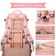 thumbnail image 3 of Mochila de viaje WONHOX Large Impermeable para Mujer Rosa, 3 of 7