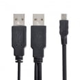 thumbnail image 7 of Chenyang CY USB2.0 Dual Two A type Male to Mini 5-Pin Male Y Cable for Hard Disk Drive Case Cable, 7 of 7