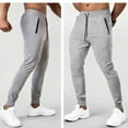 thumbnail image 7 of Manyulin Men's Tapered Jogger Pants with Zipper Pockets Slim Fit Sweatpants Athletic Workout Gym Fall Trendy Trouser, 7 of 7