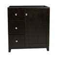 thumbnail image 5 of Design House 547018 Shorewood Unassembled 1-Door 2-Drawer Vanity without Top, 30", Espresso, 5 of 14