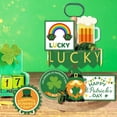 thumbnail image 5 of 1set Saint Patrick's Day Wooden Tiered Tray Decor set Table Wood Sign Rustic Farmhouse Home Decoration Mixed Shapes 60~100x45~100x2.5mm, 5 of 7