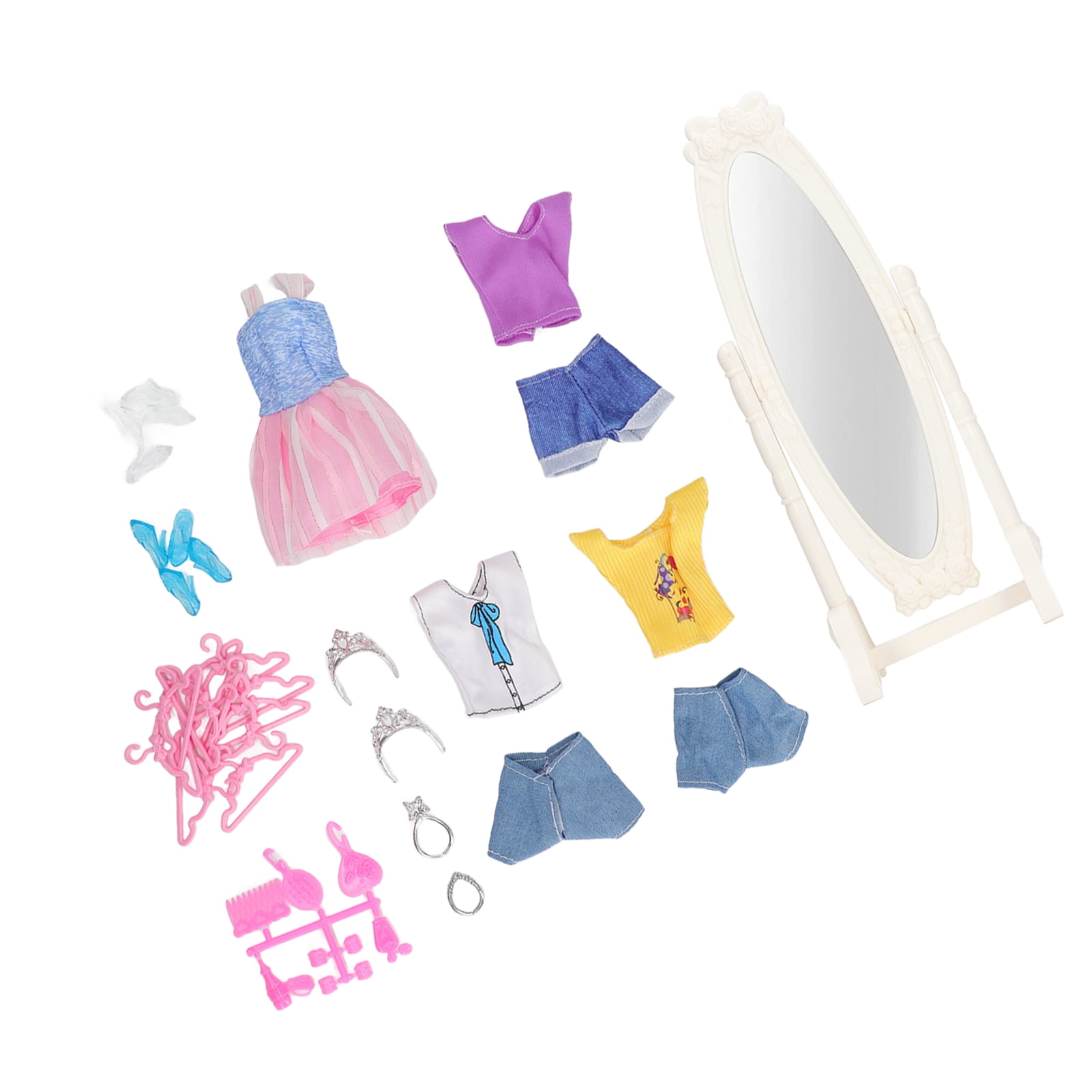 fashion purple dress Mini Doll Dress Dollhouse – taottao main image 0