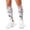 White, variant on 3D Printed Calf Compression Sleeves, 360 Seamless Leg Sleeves for Running, Cycling & Sports, One Size, Rainbow Print