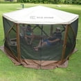 thumbnail image 4 of CLAM Quick-Set Escape Sky/Sky Camper Screened Gazebo Canopy Rain Fly, Tan, 4 of 8