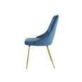 thumbnail image 3 of Topline Home Furnishings Velvet Side Chair with Gold Legs, 3 of 6
