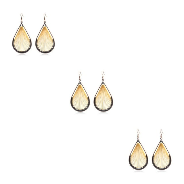 Pendientes de Gota de Agua Qarigey 2 uds Moda Simple para Mujer