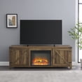 thumbnail image 3 of Walker Edison Farmhouse Fireplace TV Stand for TVs up to 80”, Reclaimed Barnwood, 3 of 11