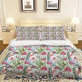 thumbnail image 3 of 3D Colourful Green Plant Floral Leaves Pattern Quilt Cover Set Bedding Set, 3 of 3