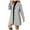 Z4-Light Gray, variant on Duqingm Winter Coat Women Elegant Notched Collar Double Breasted Wool Blend Over Coat Light Gray,XL