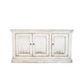 thumbnail image 4 of Benjara Miy Sideboard Buffet Cabinet- 3 Door- Antique White Pine Wood 65 Inch, 4 of 5