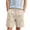 1-Beige129, variant on Boys Shorts Pull On Solid Elastic Waist Five Point Pants with Pockets, Sizes 5-16Y