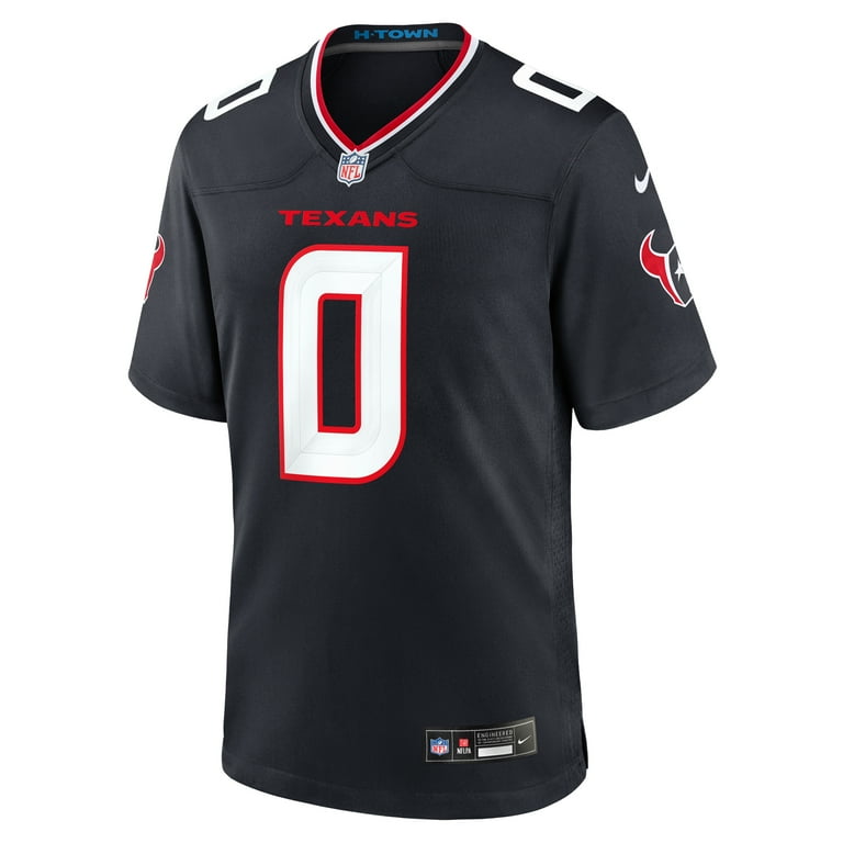 Men's Nike Azeez Al-Shaair Navy Houston Texans Team Game Jersey