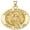 Yellow Gold, variant on PicturesOnGold.com Saint Monica Religious Medal Necklace Pendants Adult - 3/4 inch Sterling Silver