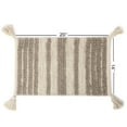 thumbnail image 3 of Redearth Boho Table Runner Placemats Set of 4, Linear Obsession Taupe, 3 of 6