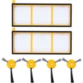 thumbnail image 7 of Replacement Parts Side Brushes Pre Motor Filters for Shark ION Robot RV750 RV720 RV755 750 720 Robotic Vacuum Cleaner Replacement Parts Replace RVFFK700 & RVSBK700 (2 filter + 4 brush), 7 of 7